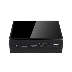 Fan Mini Desktop PC Intel Core  I3 10100U I5 8259U I7 10510U Dual NIC Quad-Cores DDR4 M2 SSD  WiFi Bluetooth DP Type-c 8USB HTPC Computer for Home Office