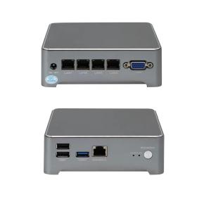 Fanless Mini PC Intel Celeron J4125 J1900 Firewall Router 4XGigabit Nics 1*CISCO CONSOLE Network Security Server OPNsense Gateway Hardware