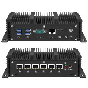 Firewall Hardware 6-LAN PfSense Core i7 10510U i5 10210U 8265U J1900 4205U 5405U Mini PC 2*RS232 Celeron 3865U ITX Fanless Industrial Firewall Router Server 3G-4G