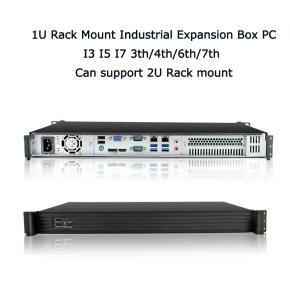 1U Industrial Expansion Box PC H61 H81 B150 B365 Chipset 2COM 2LAN DVI VGA HDMI DP PS2 Rack Mountable Industrial Embedded Computer