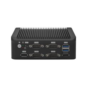 Embedded ControllerIntel Celeron J1900 J4125 N5000 2-LAN 6-COM RS232 485 Mini Computer HDMI VGA 6-USB WIFI Fanless Industrial PC 