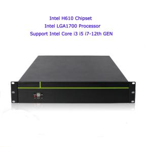 AI artificial intelligence industrial controllor computer Intel H610 Chipset LGA1700 Processor i9-12th Gen 2U Rack-mounted Enpterprise Level Industry Server