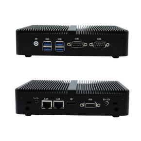 Intel Core i5-4310U 4200Y i3-4010Y Fanless Dual LAN Dual COM Industrial Computer Ubuntu Linux Mini PC for Banking Kiosk Digital Signage IOT 4G Lte